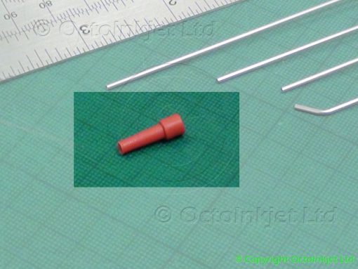 18 Gauge blunt needle cover, scabbard, seal